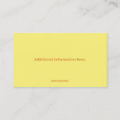 Bewerkbare Bright Lightbulb Electrician Visitekaartje (Achterkant)