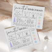 Bewerkbare bruidsmeisjes-informatiekaart, Gids voo Kaart