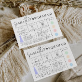 Bewerkbare bruidsmeisjes-informatiekaart, Gids voo Kaart