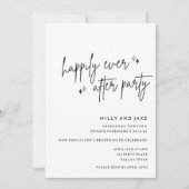 Bewerkbare bruiloft receptie party uitnodiging, Ha Kaart (Voorkant)