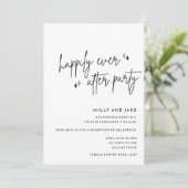 Bewerkbare bruiloft receptie party uitnodiging, Ha Kaart (Staand voorkant)