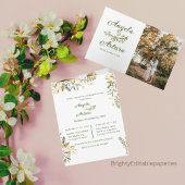 Bewerkbare bruiloft repetitie diner