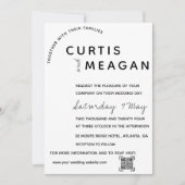 Bewerkbare bruiloft uitnodiging met fotocollage (Voorkant)