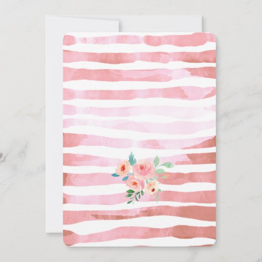 Bewerkbare bruine paard uitnodiging (Achterkant)