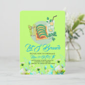Bewerkbare brunch uitnodiging, Laten we brunchen u Kaart (Staand voorkant)