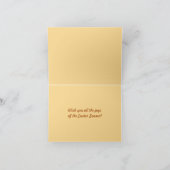 Bewerkbare Bunny en Eggs in een mand Pasen Kaart (Binnen)