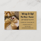 Bewerkbare cadeauverpakking visitekaartje (Voorkant)