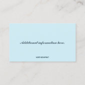 Bewerkbare campers RV Visitekaartje (Achterkant)