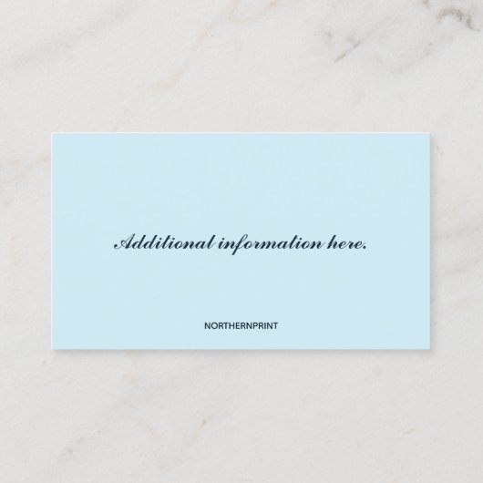 Bewerkbare campers RV Visitekaartje (Achterkant)