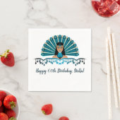 Bewerkbare Caribische Carnaval Verjaardag Servet (Insitu)