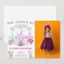 Bewerkbare Carnaval Foto Uitnodigingen