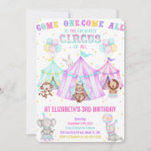 Bewerkbare carnaval uitnodigingen (Voorkant)