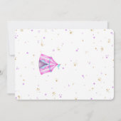 Bewerkbare carnaval verjaardag foto uitnodigingen (Achterkant)