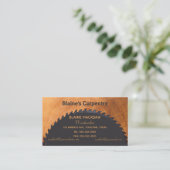 bewerkbare carpenter-cirkelzaadblade visitekaartje (Staand voorkant)