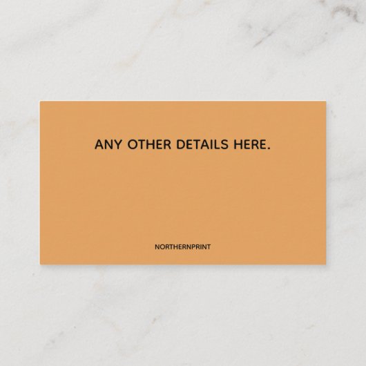 bewerkbare carpenter-cirkelzaadblade visitekaartje (Achterkant)