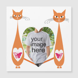 Bewerkbare Cat Love Heart – Aangepast tekstontwerp