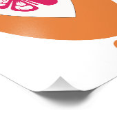 Bewerkbare Cat Love Heart – Aangepast tekstontwerp Foto Afdruk (Hoek)