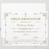 Bewerkbare certificaat template voor kindertoewijd (Voorkant / Achterkant)