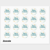 Bewerkbare Chaos Organizer School Ronde Sticker (Vel)