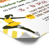 Bewerkbare Cheerleader Fundraiser Flyer Poster (Hoek)
