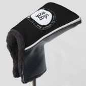 Bewerkbare circulaire tekst en geüploade Logo-Sjab Golfheadcover (3/4 voorkant)