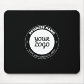 Bewerkbare circulaire tekst en geüploade Logo-Sjab Muismat (Voorkant)