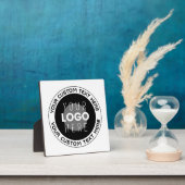 Bewerkbare circulaire tekst en vervangbare Logo |  Fotoplaat (Insitu)