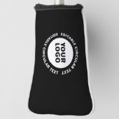 Bewerkbare circulaire tekst Sjabloon en uw Logo Golfheadcover (Draai 90)