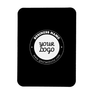 Bewerkbare Cirkelvormige Tekst & Geüpload Logo Sja Magneet