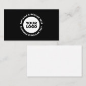 Bewerkbare Cirkelvormige Tekst Sjabloon & Uw Logo (Voorkant / Achterkant)