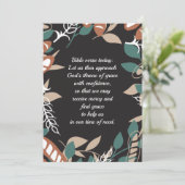 Bewerkbare citaten met broodpatroon bedankkaart (Staand voorkant)