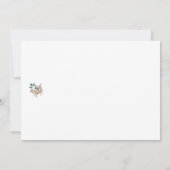 Bewerkbare citaten met broodpatroon bedankkaart (Achterkant)