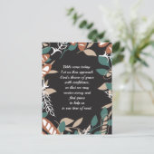 Bewerkbare citaten met broodpatroon briefkaart (Staand voorkant)