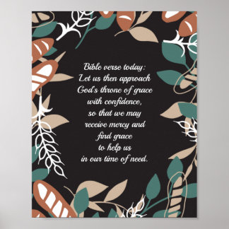 Bewerkbare citaten met broodpatroon poster