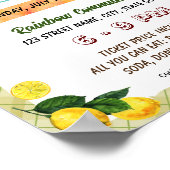 Bewerkbare citroenschool event flyer poster (Hoek)