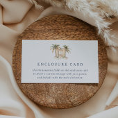 Bewerkbare Coastal Surf Baby shower Enclosure Kaar Informatiekaartje