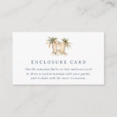 Bewerkbare Coastal Surf Baby shower Enclosure Kaar Informatiekaartje (Voorkant)