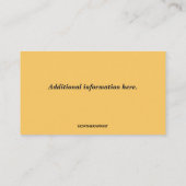 Bewerkbare Cocktail Glass Bartender Visitekaartje (Achterkant)