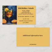 Bewerkbare Cocktail Glass Bartender Visitekaartje (Voorkant / Achterkant)
