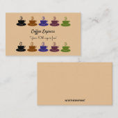 Bewerkbare Coffee Shop Loyalty Rewards-Kaart (Voorkant / Achterkant)