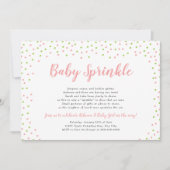 Bewerkbare Confetti Color Baby Sprinkle Kaart (Voorkant)