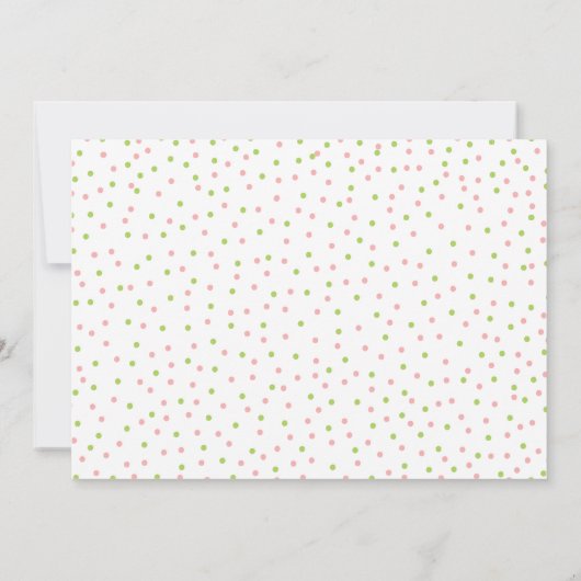 Bewerkbare Confetti Color Baby Sprinkle Kaart (Achterkant)