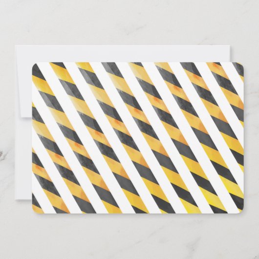 Bewerkbare constructie verjaardagsfeestfoto kaart (Achterkant)