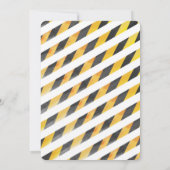 bewerkbare constructie verjaardagsfeestje kaart (Achterkant)