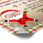 Bewerkbare cookies met Santa flyer poster (Hoek)