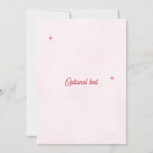 Bewerkbare Coquette Baby shower Invitation 2 Kaart (Achterkant)