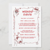 Bewerkbare Cowgirl vrijgezellenfeest Kaart (Achterkant)