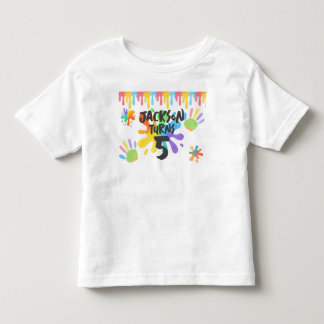 Bewerkbare Crayon Style – Artsy Paint & Palette Pa Kinder Shirts