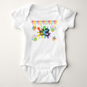 Bewerkbare Crayon Style – Artsy Paint & Palette Pa Romper