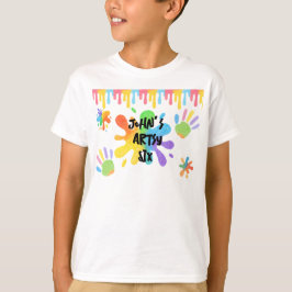 Bewerkbare Crayon Style – Artsy Paint & Palette Pa T-shirt